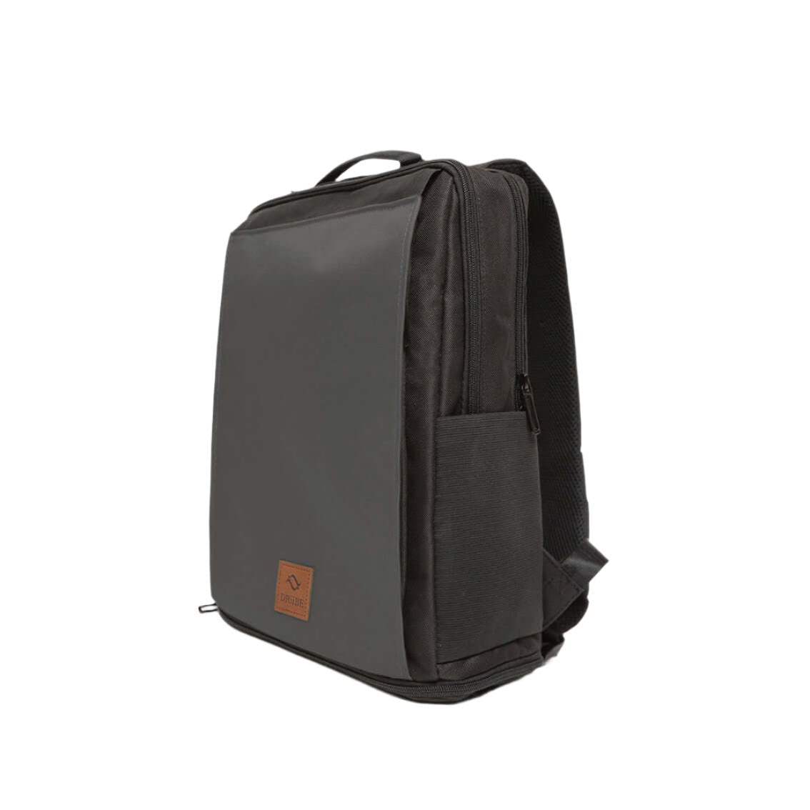 Side-angled view of City-C black daypack